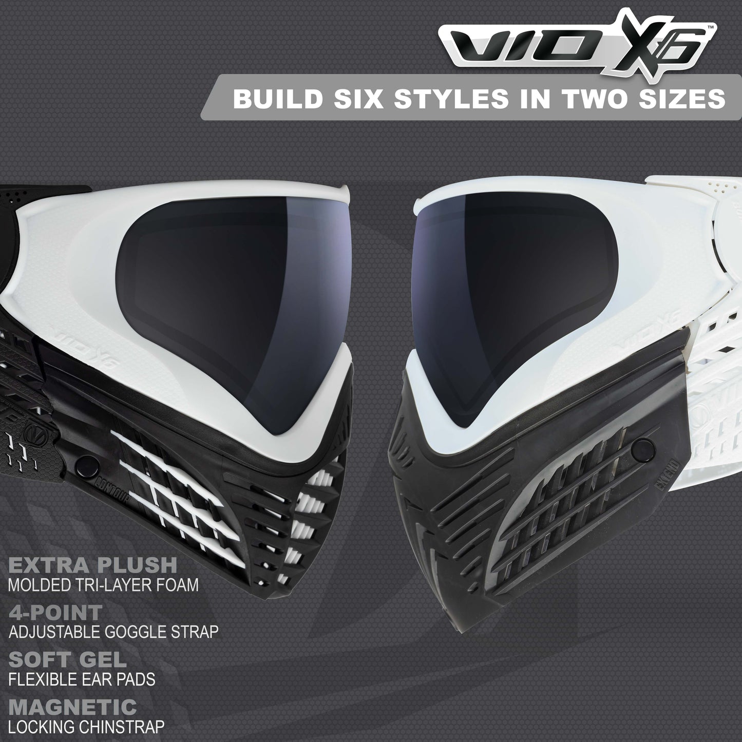 Virtue VIO X6 Goggle - White Storm