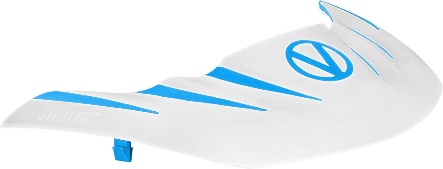 Virtue VIO Stealth Visor - Cyan/White