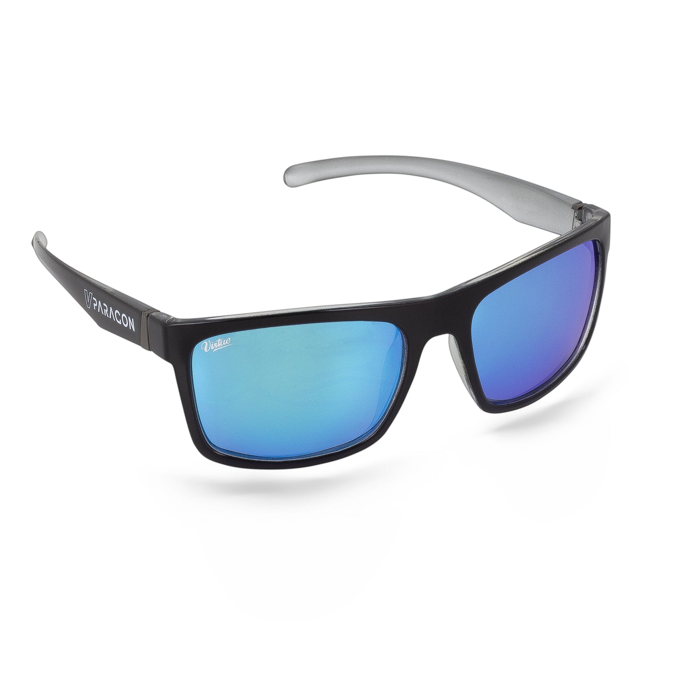 Virtue V-Paragon Polarized Sunglasses - Polished Ice Black