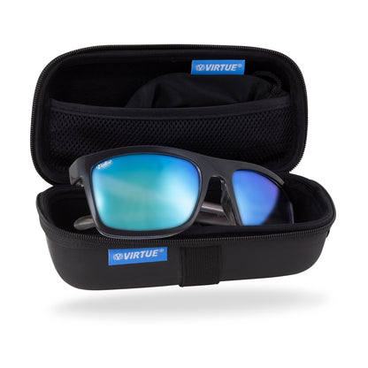 Virtue V-Paragon Polarized Sunglasses - Polished Ice Black